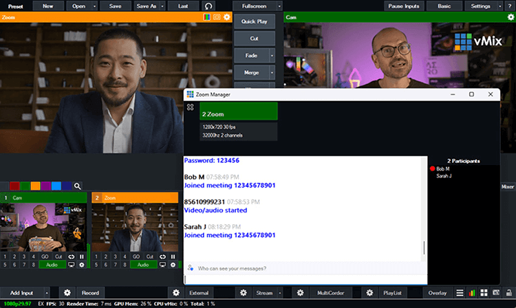 Direct Zoom Meeting integration